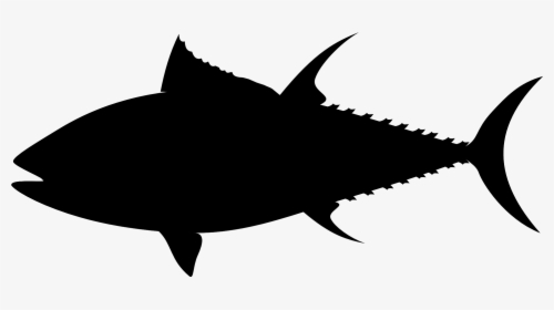 Tuna Fish Silhouette Black Png Image - Tuna Fish Silhouette, Transparent Png, Transparent PNG