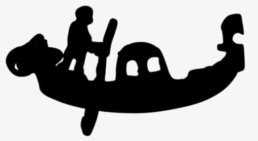 Transparent Gondola Boat Art Silhouette, Png Clip Art - Silhouette, Png Download, Transparent PNG