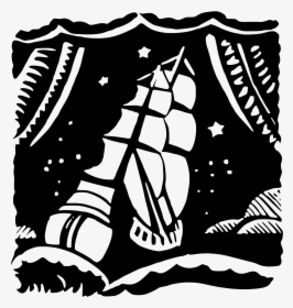 Ship In Reverse Silhouette Clip Arts - Reverse Silhouette Png, Transparent Png, Transparent PNG