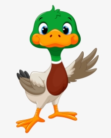 Clip Free Library Clipart Goose - Cute Mallard Duck Clipart, HD Png Download, Transparent PNG