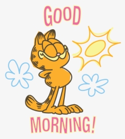 Garfield Line Messaging Sticker - Good Morning Image Cartoon, HD Png Download, Transparent PNG