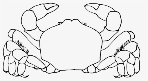 Art,symmetry,monochrome Photography - Crab Clip Art Black And White, HD Png Download, Transparent PNG