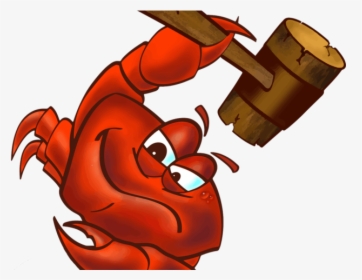 Clipart Dinner Free - Crab With Hammer Cartoon, HD Png Download, Transparent PNG