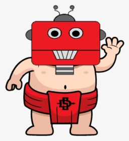 Mini Sumo Robot Competitor - Sumo Wrestler Cartoon, HD Png Download, Transparent PNG