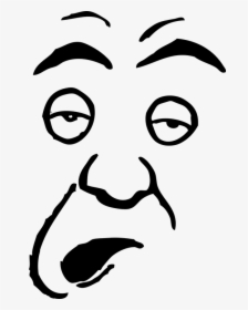Face, Person, Human, Dumb, Emotion, Stupidity, Dull - Stupid Face Cartoon, HD Png Download, Transparent PNG