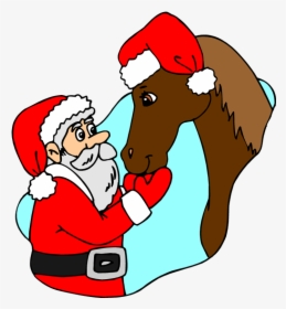 Christmas Horse Clip Art - Christmas Horse Clipart, HD Png Download, Transparent PNG
