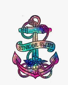 #cute #girly #anchor #quotes #sayings #inspirational - Purple Anchor Quotes, HD Png Download, Transparent PNG