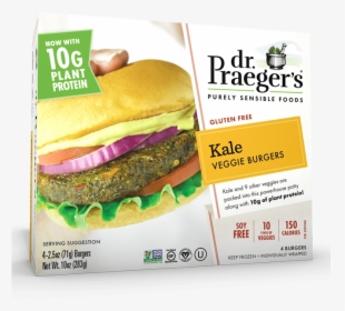 Praeger S Kale Veggie Burgers Package - Chili Dog, HD Png Download, Transparent PNG
