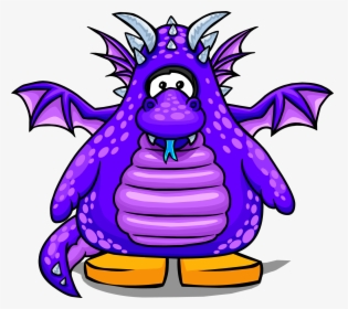 Thumb Image - Purple Dragon Club Penguin, HD Png Download, Transparent PNG