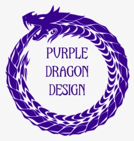 Purple Dragon Design - Transparent Ouroboros Symbol, HD Png Download, Transparent PNG