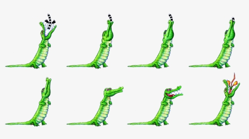 The Crocodile In Motion - Cartoon, HD Png Download, Transparent PNG