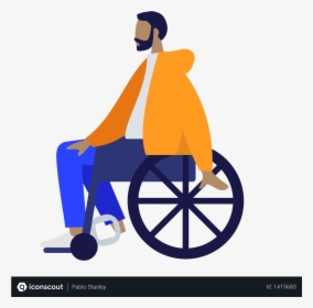 Person In Wheelchair Illustration, HD Png Download, Transparent PNG