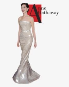 #annehathaway #anne #hathaway #oscar #oscars #oscarsawards - Gown, HD Png Download, Transparent PNG