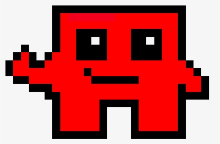 Super Meat Boy Pixel Art, HD Png Download, Transparent PNG