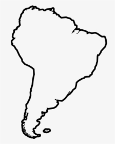 South America Clipart Black And White, HD Png Download, Transparent PNG