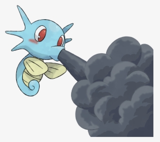 Horsea Used Smokescreen By Devildman - Smokescreen Pokemon, HD Png Download, Transparent PNG
