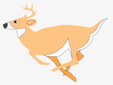Deer Running Clipart Gif, HD Png Download, Transparent PNG