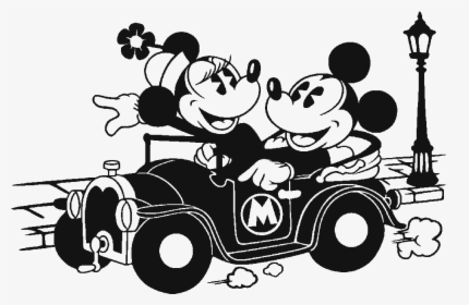 Car Clipart Mickey Mouse Clubhouse - Mickey In Car, HD Png Download -  657x549 (#167642) - PinPng