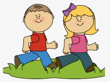 Kids Running Clipart - Children Running Clipart, HD Png Download, Transparent PNG