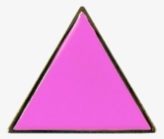 Pink Triangle Lapel Pin - Pink Triangle Pin Badge, HD Png Download, Transparent PNG