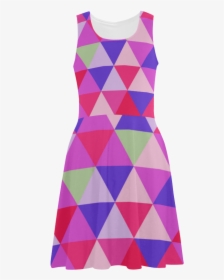 Geometric Pink Triangle Pattern Atalanta Sundress - Pattern, HD Png Download, Transparent PNG