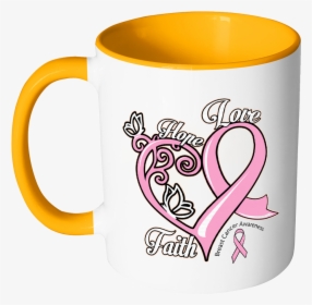 Heart Hope Love Faith Breast Cancer Awareness Pink - Breast Cancer, HD Png Download, Transparent PNG