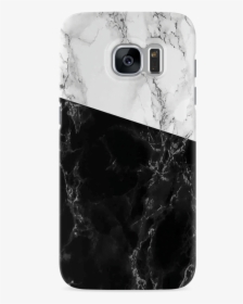 B&w Marble Cover Case For Samsung Galaxy S7 - Smartphone, HD Png Download, Transparent PNG