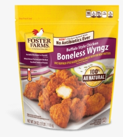 Buffalo Style Boneless Wyngz - Foster Farms Chicken Wings, HD Png Download, Transparent PNG