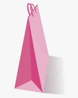 Pink,triangle,brand - Bolsas De Papel Rosadas Png, Transparent Png, Transparent PNG