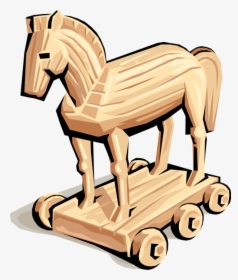 Transparent Trojan Horse Png - Cavalo De Troia Vetor, Png Download, Transparent PNG