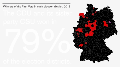 Image - German Election Map 2019, HD Png Download, Transparent PNG
