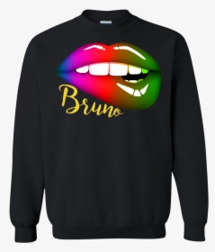 Love Heart Bruno Magic Lip Biting Sweatshirt - Active Shirt, HD Png Download, Transparent PNG