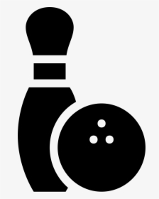 Bowling Pin And Ball - Bowling Pins Silhouette Png, Transparent Png, Transparent PNG