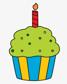 Cupcake Clip Art - Birthday Cupcake Clip Art, HD Png Download, Transparent PNG