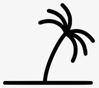 Palm Tree - Palm Tree Line Icon, HD Png Download, Transparent PNG