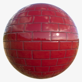 Shiny Red Brick Texture For Wall Decoration, Seamless - Sphere, HD Png Download, Transparent PNG