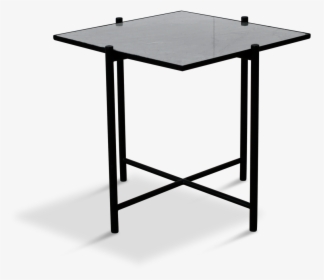 New White Side Table Black Frame - Coffee Table, HD Png Download, Transparent PNG