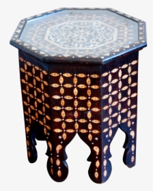 Moroccan Bone Inlaid Side Table, HD Png Download, Transparent PNG