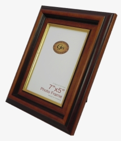 Brown With Gold Line Photo Frame - Picture Frame, HD Png Download, Transparent PNG