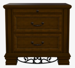 Side Table, Drawers, Metal Pulls, Furniture, 3d, Render - Chest Of Drawers, HD Png Download, Transparent PNG