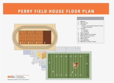 Pfh Floor Plan - Perry Field House Bgsu, HD Png Download, Transparent PNG