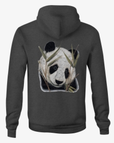 Zip Up Hoodie Panda Bear Bamboo Hooded Sweatshirt - Hoodie, HD Png Download, Transparent PNG