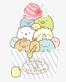 #sumikkogurashi #sumikko #icecream - Sumikko Gurashi Drawing Food, HD Png Download, Transparent PNG