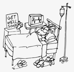 Line Art,angle,area - Computer In Hospital Clipart Black And White, HD Png Download, Transparent PNG