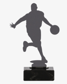 Basketball Trophy Made In Metal - Dribble Basketball, HD Png Download, Transparent PNG