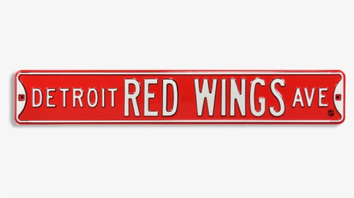 Doris Collectibles Detroit Red Wings Avenue Metal Street - Parallel, HD Png Download, Transparent PNG