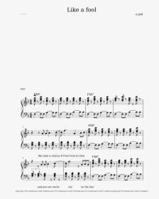 Like A Fool Sheet Music, HD Png Download, Transparent PNG
