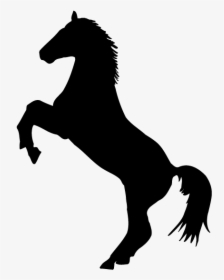 Horse Decal Sticker Rearing Stallion - Rearing Horse Horse Silhouettes, HD Png Download, Transparent PNG