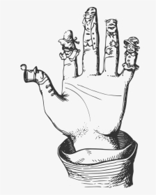 Toe Drawing Finger Puppet - Finger Puppet Clip Art, HD Png Download, Transparent PNG