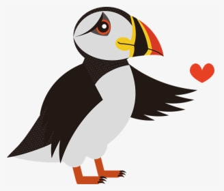 Puffin, Bird, Sea, Birds, Animal, Iceland, Waterfowl - Lunde Fugl Png, Transparent Png, Transparent PNG